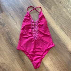 SUPER CUTE crochet front one piece!